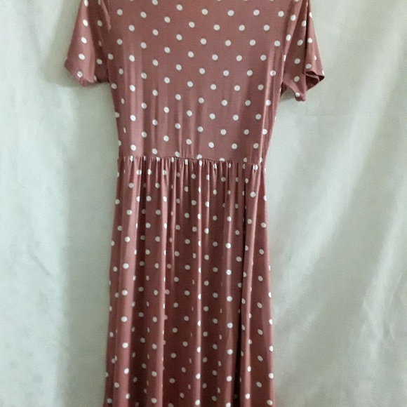 Nwot Riah light rust color polka dot dress - Picture 3 of 3